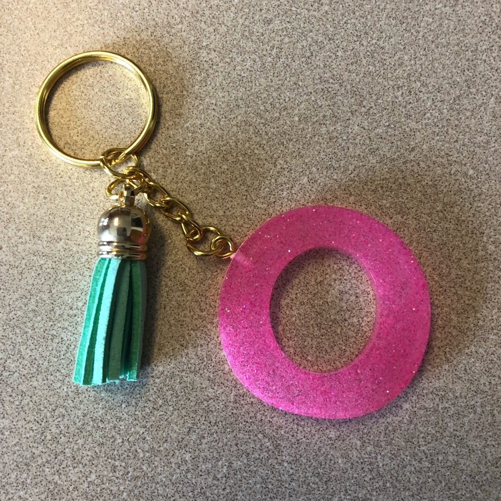 Handmade Letter "O" Keychain